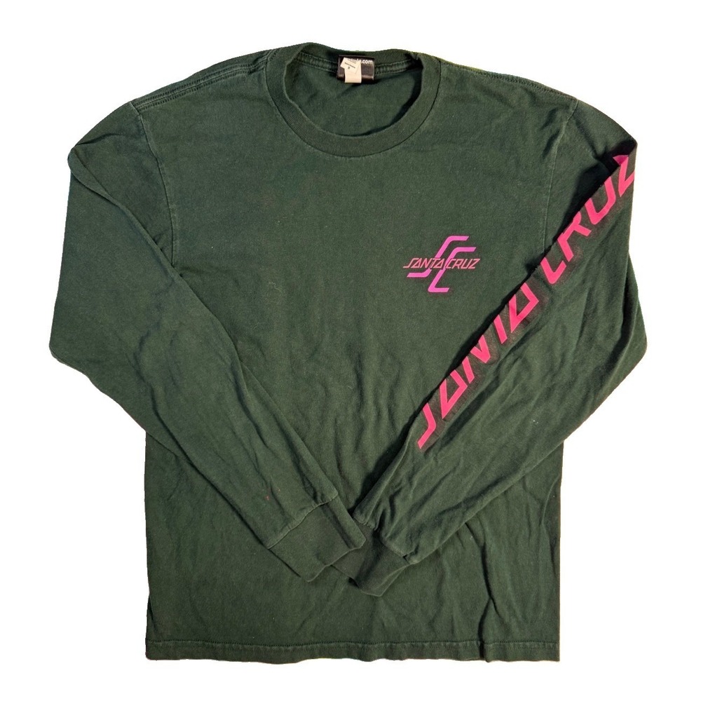 SANTA CRUZ SKATEBOARDS - JEFF KENDALL PUMPKIN II TEE GREEN SMALL YXL T-SHIRT